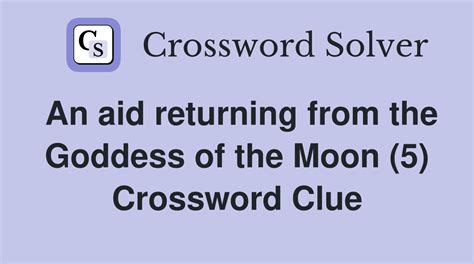 greek moon goddess crossword